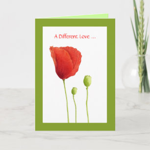Red Poppy Love Card