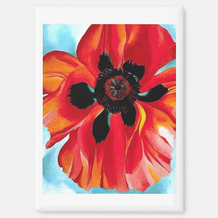 “Red Poppy No VI” , Georgia O'Keeffe, Magnet