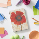 Red Poppy Portrait iPad Pro Cover<br><div class="desc">Red Poppy Portrait I by Tim OToole. Features a single vivid-red poppy against a neutral background.</div>