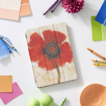 Red Poppy Portrait iPad Pro Cover<br><div class="desc">Red Poppy Portrait I by Tim OToole. Features a single vivid-red poppy against a neutral background.</div>