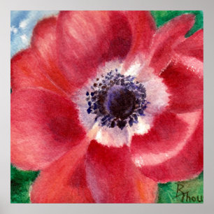 Red Poppy Poster