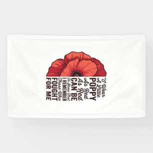 Red Poppy Remembrance Quote Vector Shirt Design_1 Banner