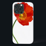 Red Poppy Simplicity iPhone 13 Pro Case<br><div class="desc">Single Red Poppy Flower,  eyecatching gift for poppy lovers. Other products search under the same title "Poppy Simplicity". Thank YOU.</div>