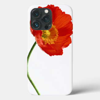 Red Poppy Simplicity iPhone 13 Pro Case