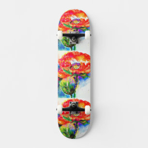 Red Poppy Skateboard