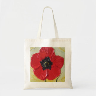 Red Poppy Tote Bag