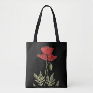 Red Poppy Tote Bag