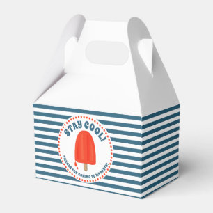 Red Popsicle Birthday Thank You Favour Box