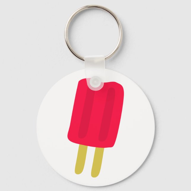Red Popsicle Keychain (Front)
