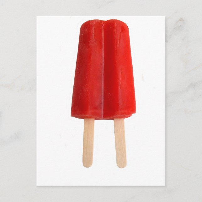 Red Popsicle Postcard (Front)