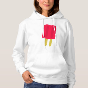 Red Popsicle Womens Hoodie