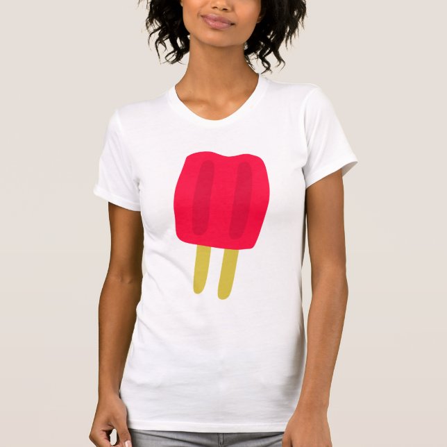 Red Popsicle Womens T-Shirt (Front)