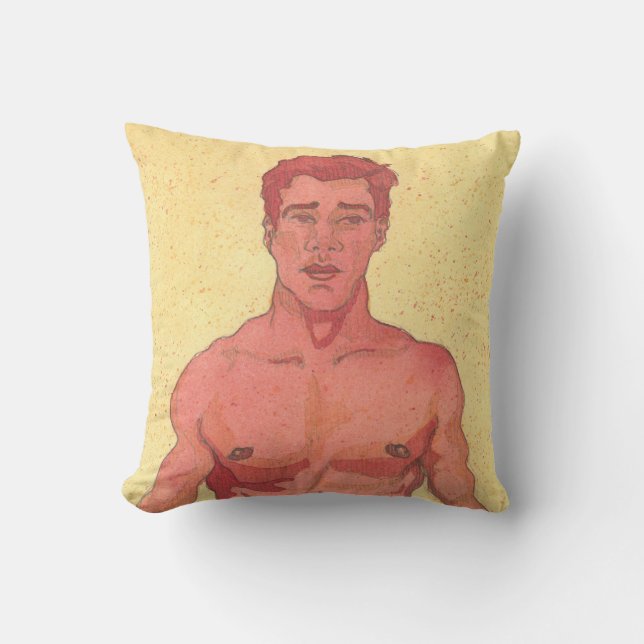 Red Portrait Cushion (Front)