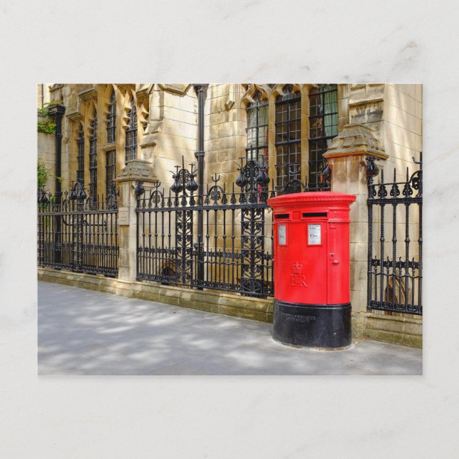 Red Post Box, Westminster, London, UK Postcard (Front)