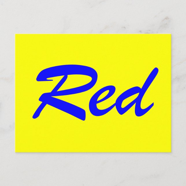 Red Postcard (Front)