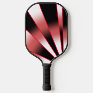 Red Power Perspective Gradient Colour Fill Drawing Pickleball Paddle