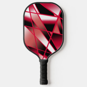 Red Power Perspective Gradient Colour Filled Art Pickleball Paddle