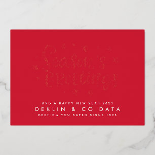 Red Premium Gold Seasons Greetings Corporate