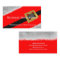 Red Professional Santa Claus Custom Business Cards