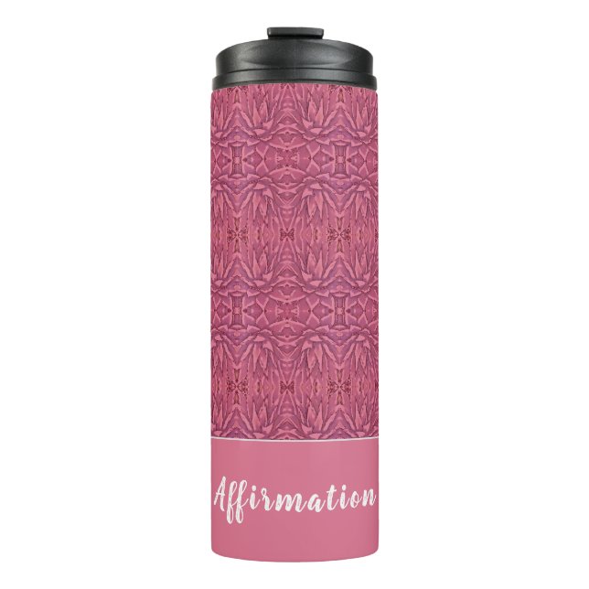 Red Promotional Agave Affirmation Thermal Tumbler (Front)