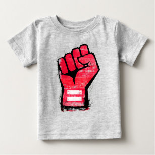 Red Protest Fist Baby T-Shirt