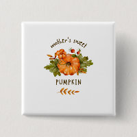 Red Pumpkin button