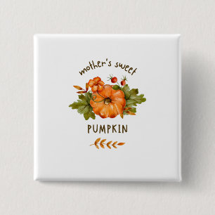 Red Pumpkin button