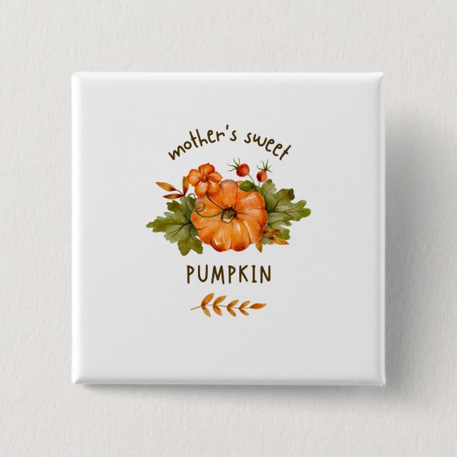 Red Pumpkin button (Front)