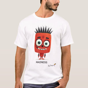 Red Punk Character   MADNESS - By Design   Fun T-Shirt