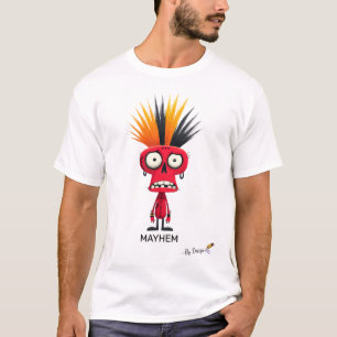 Red Punk Character   MAYHEM - By Design   Bold  T-Shirt