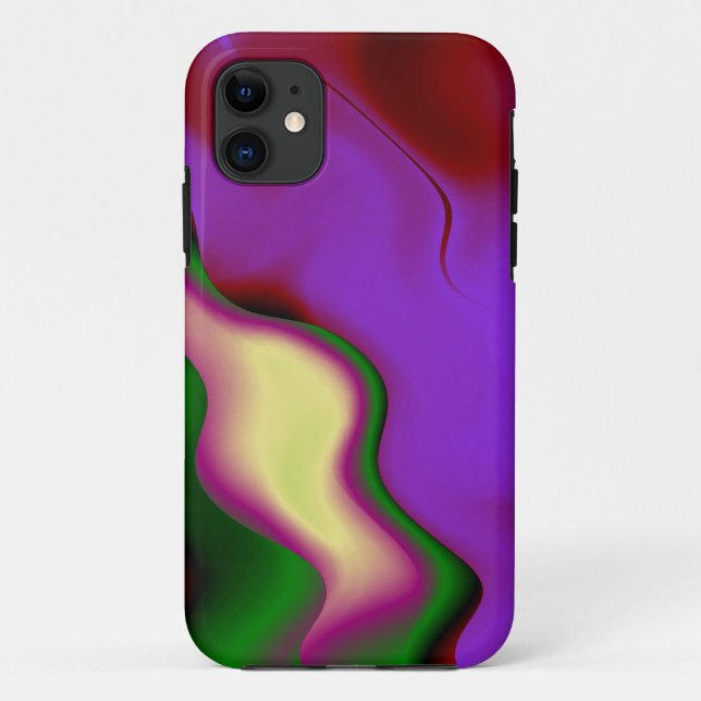 Red Purple Green Abstract Background Case-Mate iPhone Case (Back)