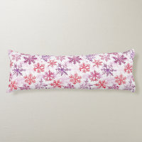 Red Purple Snowflakes Christmas