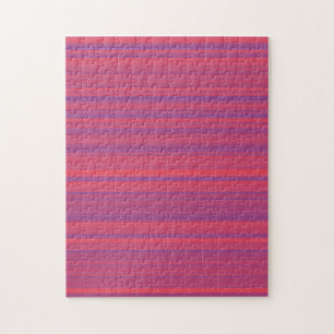 Red Purple Stripes Seamless Pattern Jigsaw Puzzle