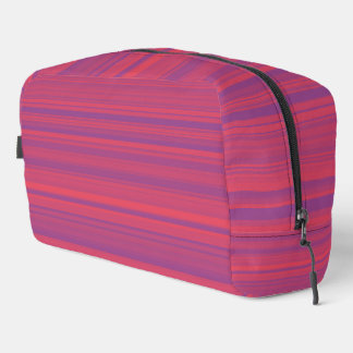 Red Purple Stripes Seamless Pattern Toiletry Bag