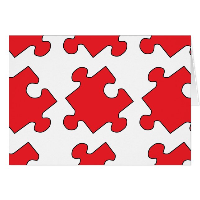 RED PUZZLE PIECE (Front Horizontal)