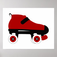 red quad roller derby skate
