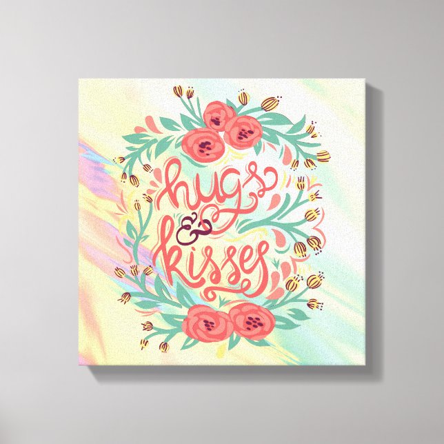 red quote reminder  canvas print (Front)