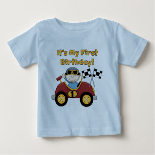 Red Race Car 1st Birthday Tshirts and Gifts