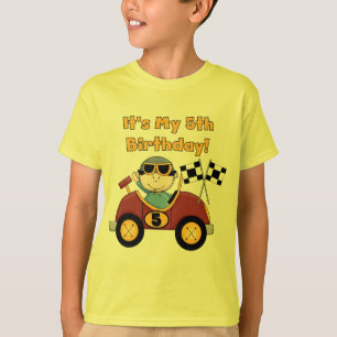 Red Race Car 5th Birthday Tshirts and Gifts