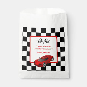 Red Race Car Birthday Party Favour Bags