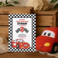 Red Race Car Child's 2nd Birthday