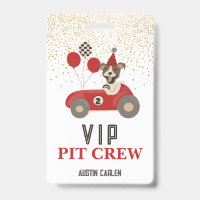 Red Race Car Dog Boys Birthday Party VIP