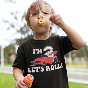 Red Racecar 2nd Birthday Boy T-Shirt