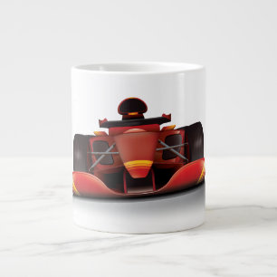 Red Racing Car Large Coffee Mug