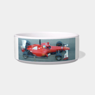 Red Racing Car Pet Bowl