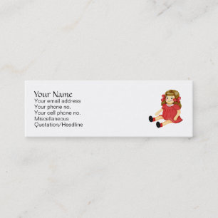Red Ragdoll Mini Business Card