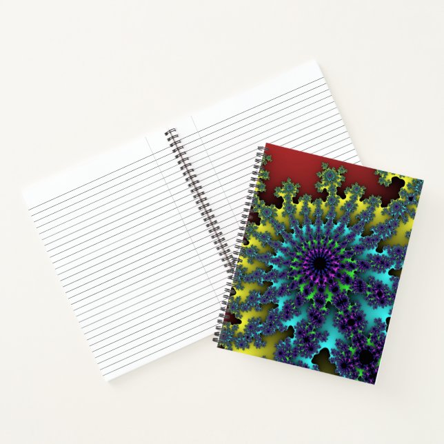 Red Rainbow Burst Notebook (Inside)