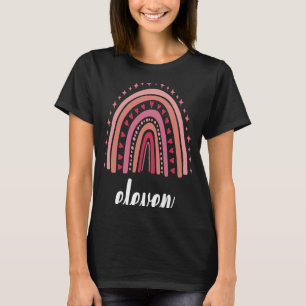 Red Rainbow Eleven Year Old 11 Bday 11th Birthday T-Shirt