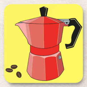 Red Rainbow Espresso Coaster