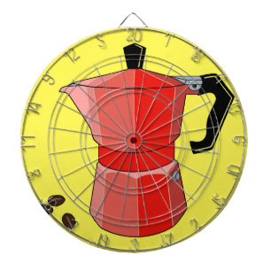 Red Rainbow Espresso Dartboard